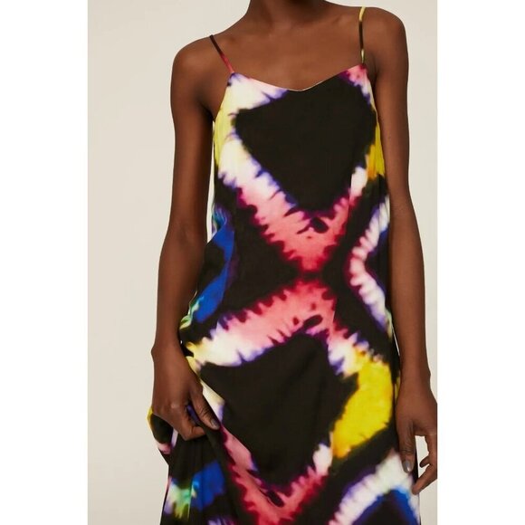 Busayo Collective Tie Dye Midi Multicolor Women's Size Small - Picture 4 of 14